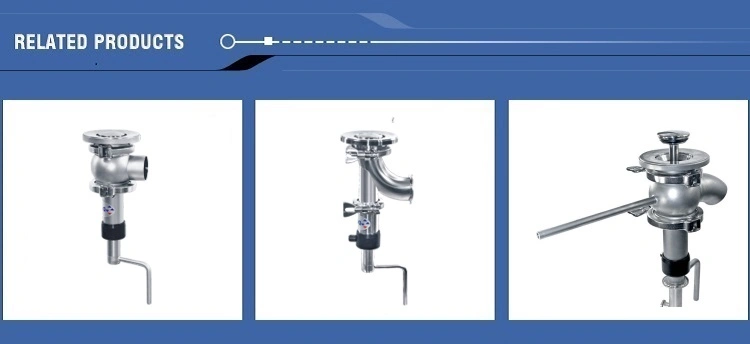 Sanitary Stainless Steel Manual Tank Discharge Bottom Valve